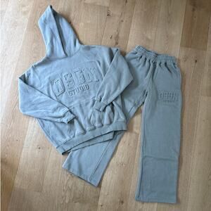Boohoo Tracksuit Hoodie & Pants DSGN Size S Sage Green